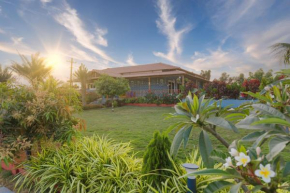 Evergreen HavenPoolGardenSunset